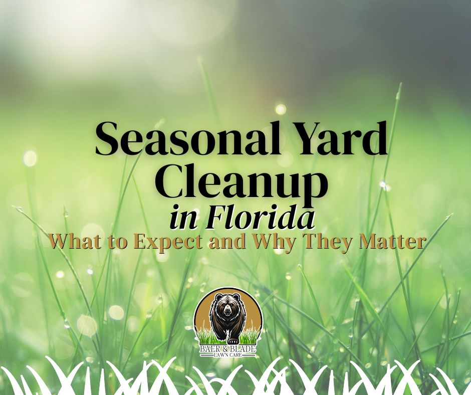 Branded grass image for Baer and Blade Seasonal Yard Cleanup.